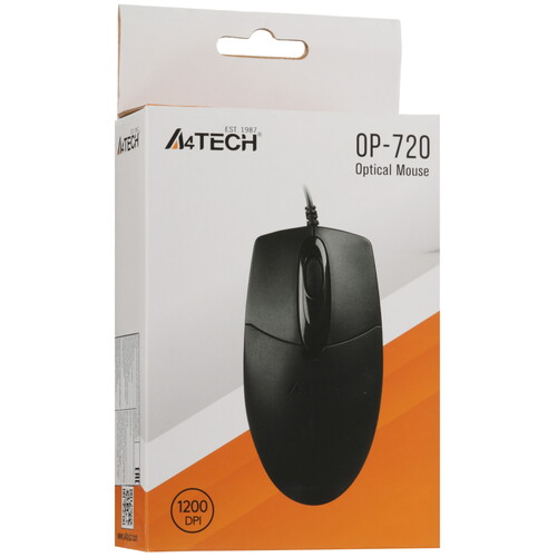 Купить Мышь проводная A4Tech OP-720  черный  0133647. Характеристики, отзывы и цены в Донецке