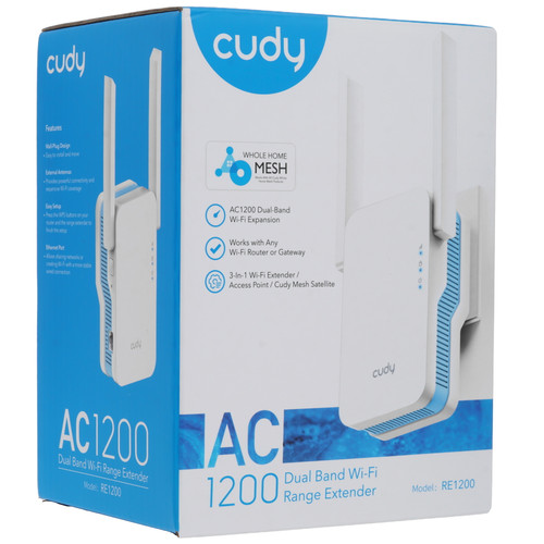 Купить Усилитель беспроводного сигнала Cudy RE1200  9046047. Характеристики, отзывы и цены в Донецке