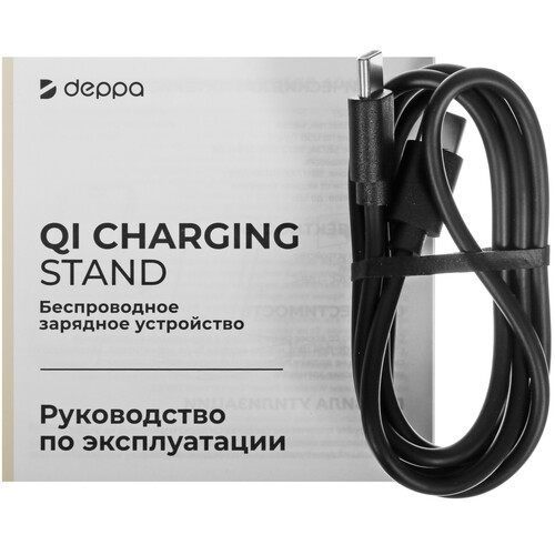 Купить Беспроводное зарядное устройство DEPPA Charging Stand 2-in-1 черный  9113517. Характеристики, отзывы и цены в Донецке