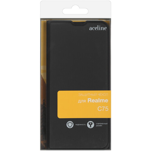 Купить Чехол-книжка  Aceline Kors для realme C75 черный  9238072. Характеристики, отзывы и цены в Донецке