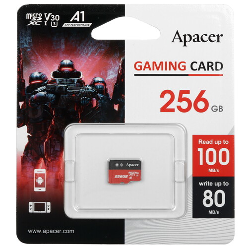 Купить Карта памяти Apacer microSDXC 256 ГБ  5456922. Характеристики, отзывы и цены в Донецке