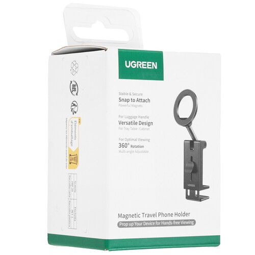 Купить Держатель универсальный Ugreen Magnetic Travel Phone Holder черный  5637679. Характеристики, отзывы и цены в Донецке