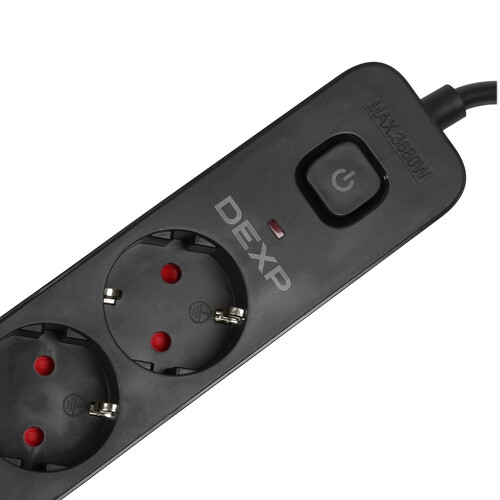 Купить Сетевой фильтр DEXP Intensity 630B черный  5402350. Характеристики, отзывы и цены в Донецке