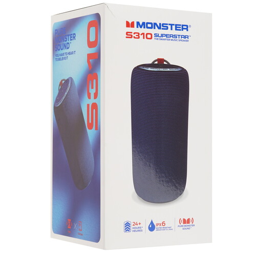 Купить Портативная колонка Monster S310 Superstar, синий  5636553. Характеристики, отзывы и цены в Донецке