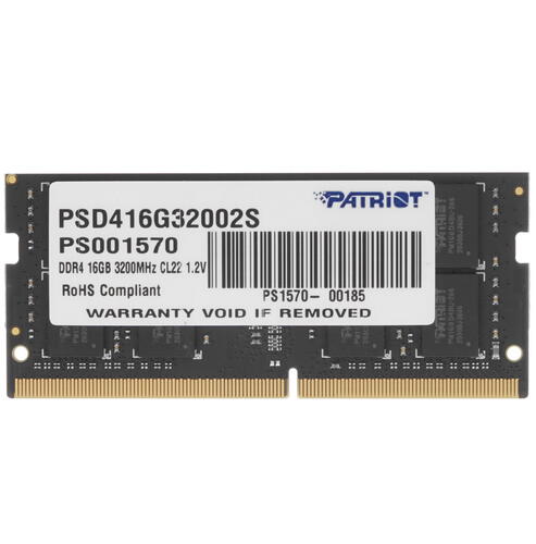 Купить Оперативная память SODIMM Patriot Signature Line [PSD416G32002S] 16 ГБ  1697779. Характеристики, отзывы и цены в Донецке