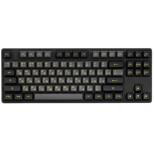 Купить Клавиатура проводная + беспроводная Akko 5087B Plus Black/Gold [508788]  9009481. Характеристики, отзывы и цены в Донецке