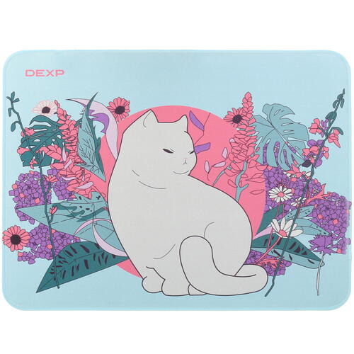 Купить Коврик DEXP OM-L Asia Cat  голубой  5088999. Характеристики, отзывы и цены в Донецке