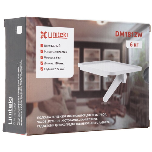 Купить Кронштейн-полка Uniteki DM1812W  9164062. Характеристики, отзывы и цены в Донецке