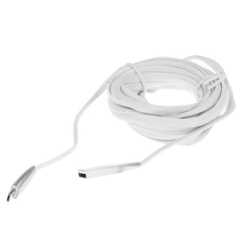 Купить Кабель плоский Cablexpert micro USB - USB 2.0 Type-A белый 3 м  5485496. Характеристики, отзывы и цены в Донецке