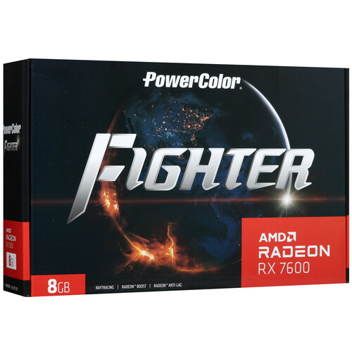 Купить Видеокарта PowerColor AMD Radeon RX 7600 Fighter  5620867. Характеристики, отзывы и цены в Донецке