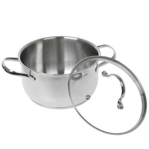 Купить Кастрюля Aceline Crystal A3CA251 2.5 л 18 см серебристый  4744786. Характеристики, отзывы и цены в Донецке