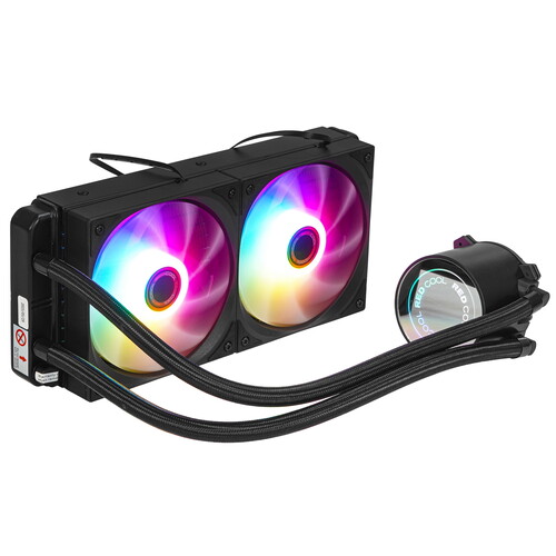 Купить Система охлаждения Azerty RCL-240C черная  9301536. Характеристики, отзывы и цены в Донецке