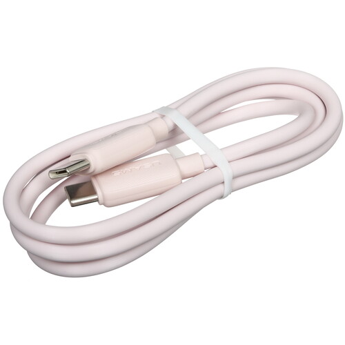 Купить Кабель круглый USAMS USB Type-C - USB Type-C розовый 1 м  5480417. Характеристики, отзывы и цены в Донецке