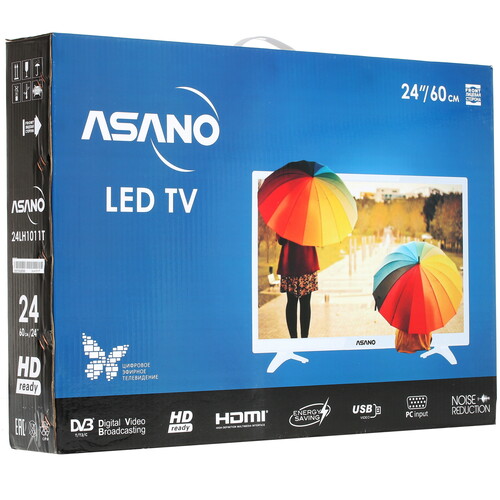 Купить Телевизор Asano 24LH1011T белый  1364688. Характеристики, отзывы и цены в Донецке