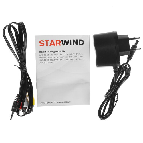 Купить Приставка для цифрового ТВ Starwind CT-160 черный  8130298. Характеристики, отзывы и цены в Донецке