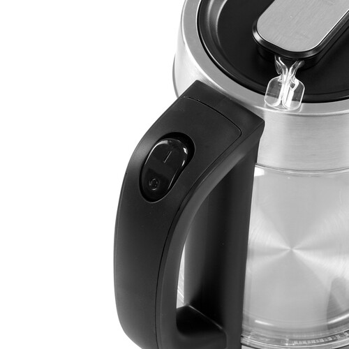 Купить Электрочайник Hyundai HYK-G4015 серебристый  9228385. Характеристики, отзывы и цены в Донецке