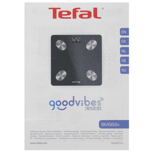 Купить Весы Tefal Goodvibes Life BM9620S1 синий  5008104. Характеристики, отзывы и цены в Донецке