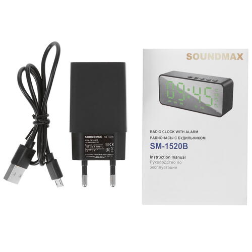 Купить Радиобудильник Soundmax SM-1520B  5406349. Характеристики, отзывы и цены в Донецке