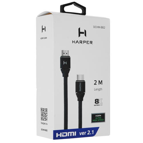 Купить Кабель  Harper HDMI - HDMI, 2 м  4887394. Характеристики, отзывы и цены в Донецке