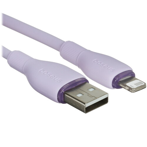 Купить Кабель круглый Baseus Lightning 8-pin - USB 2.0 Type-A фиолетовый 2 м  9260745. Характеристики, отзывы и цены в Донецке