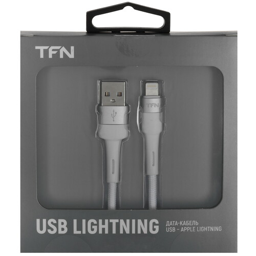 Купить Кабель круглый TFN Lightning 8-pin - USB 2.0 Type-A белый 1.2 м  9282230. Характеристики, отзывы и цены в Донецке