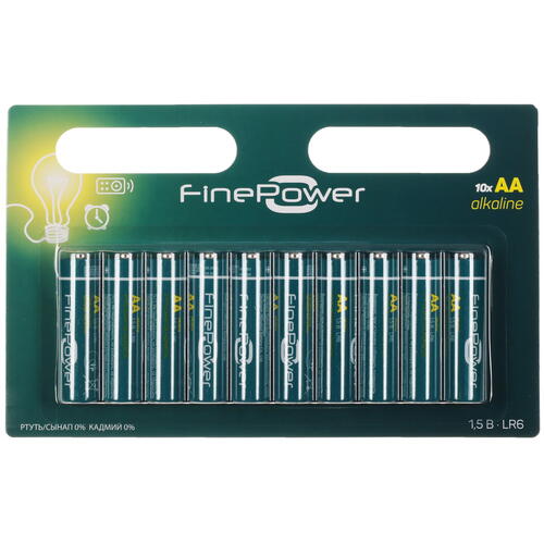 Купить Батарейка FinePower AA / AA (LR6/ER14505/FR6/R6P)  5090028. Характеристики, отзывы и цены в Донецке