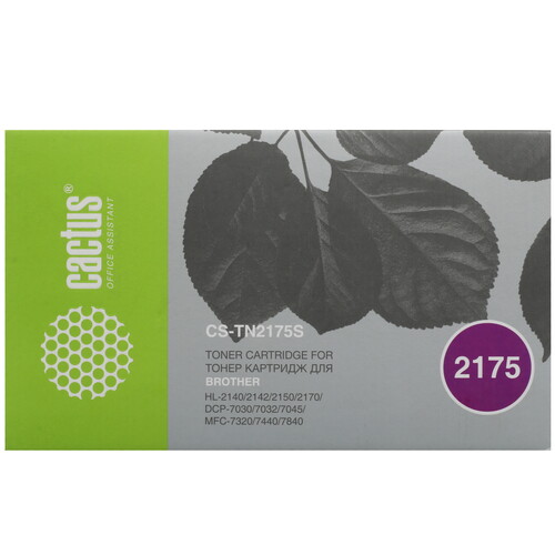 Купить Тонер-картридж лазерный Cactus CS-TN2175S черный, с чипом  7974144. Характеристики, отзывы и цены в Донецке
