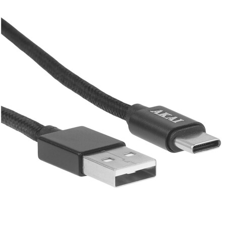 Купить Кабель круглый AKAI USB Type-C - USB 2.0 Type-A черный 1 м  9221294. Характеристики, отзывы и цены в Донецке