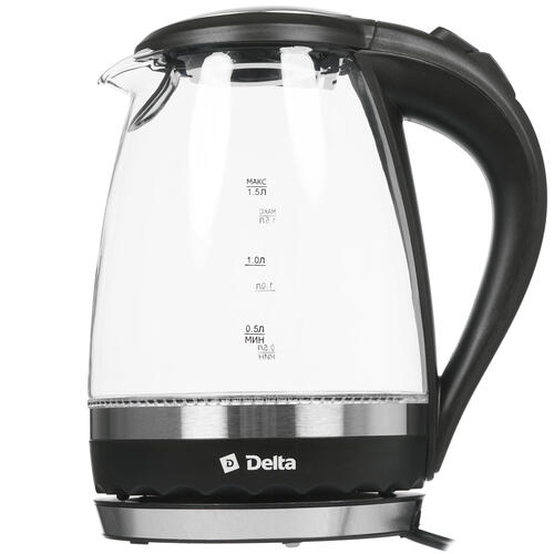 Купить Электрочайник Delta DL-1202 черный  7999756. Характеристики, отзывы и цены в Донецке