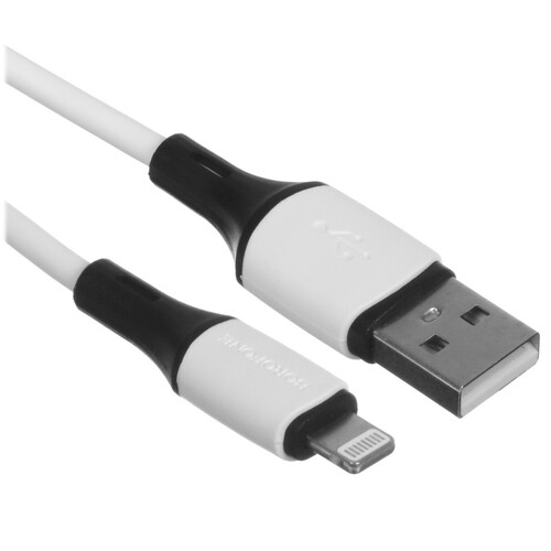 Купить Кабель круглый Borofone Lightning 8-pin - USB 2.0 Type-A белый 1 м  5475104. Характеристики, отзывы и цены в Донецке
