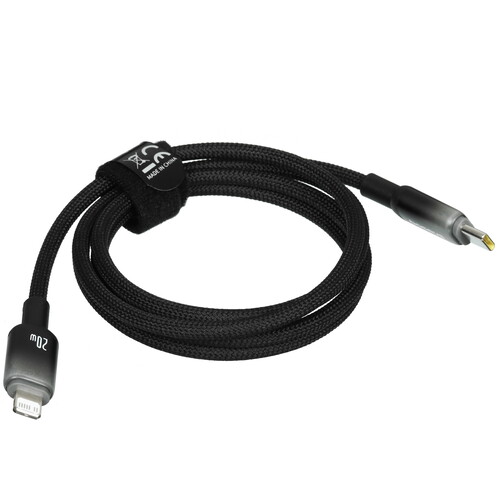 Купить Кабель круглый Baseus Lightning 8-pin - USB Type-C черный 1 м  5627560. Характеристики, отзывы и цены в Донецке