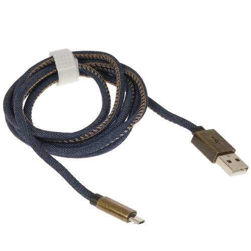 Купить Кабель круглый DEPPA micro USB - USB 2.0 Type-A синий 1.2 м  4826652. Характеристики, отзывы и цены в Донецке