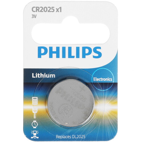Купить Батарейка Philips CR2025  9265582. Характеристики, отзывы и цены в Донецке