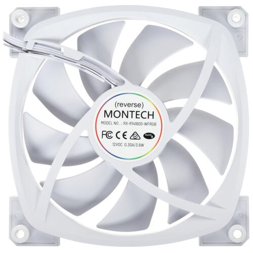 Купить Реверсный вентилятор Montech RX 140 PWM  белый  5433920. Характеристики, отзывы и цены в Донецке
