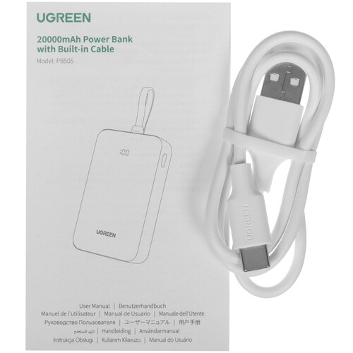 Купить Портативный аккумулятор Ugreen PB505 белый  5494199. Характеристики, отзывы и цены в Донецке