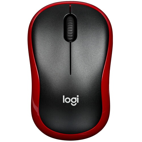 Купить Мышь беспроводная Logitech M185 [910-002633] красный  5462422. Характеристики, отзывы и цены в Донецке