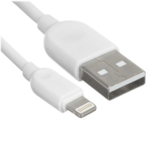 Купить Кабель круглый Borofone Lightning 8-pin - USB 2.0 Type-A белый 3 м  5475053. Характеристики, отзывы и цены в Донецке