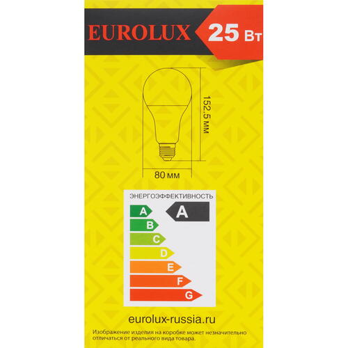 Купить Лампа светодиодная Eurolux LL-E-A80-25W-230-6K-E27  5401697. Характеристики, отзывы и цены в Донецке