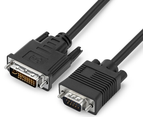 Купить Кабель однонаправленный GoPower DVI-I - VGA, 1 м  5631716. Характеристики, отзывы и цены в Донецке