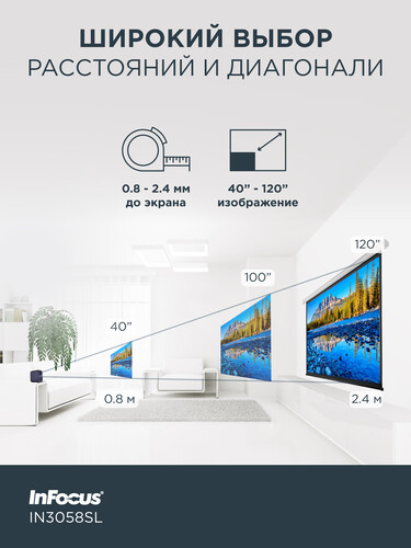 Купить Проектор InFocus Quantum LED Apex Master IN3058SL синий  5627117. Характеристики, отзывы и цены в Донецке