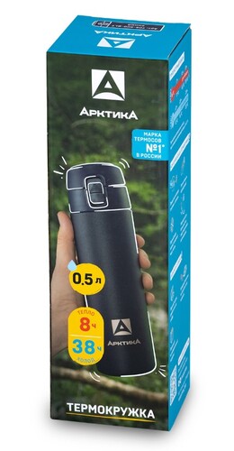 Купить Термокружка Арктика 705-500 синий  9171073. Характеристики, отзывы и цены в Донецке