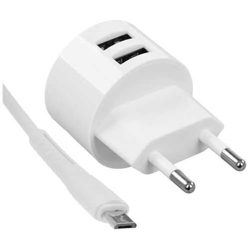 Купить Сетевое зарядное устройство USAMS T20 белый  5480357. Характеристики, отзывы и цены в Донецке