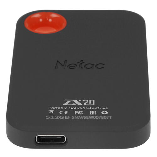 Купить 512 ГБ Внешний SSD Netac ZX20 [NT01ZX20-512G-32BL]  9905802. Характеристики, отзывы и цены в Донецке