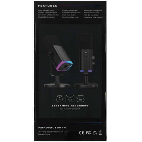 Купить Микрофон Fifine AM8 черный  5409446. Характеристики, отзывы и цены в Донецке