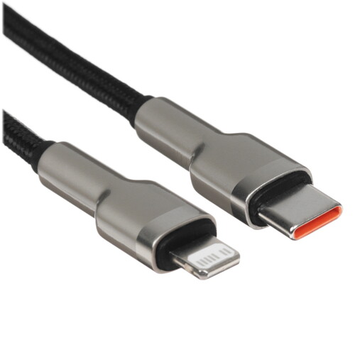 Купить Кабель круглый Baseus Lightning 8-pin - USB Type-C черный 0.25 м  9907377. Характеристики, отзывы и цены в Донецке
