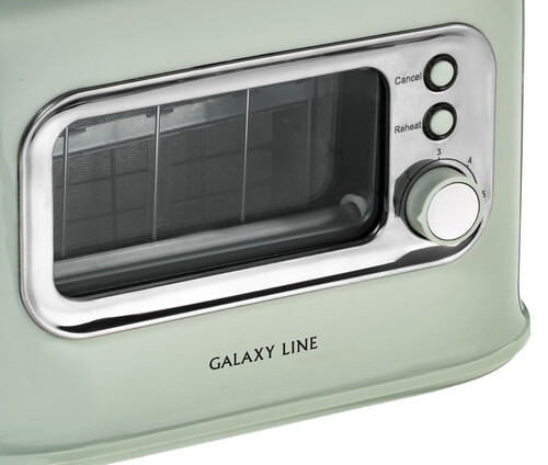 Купить Тостер Galaxy LINE GL 2914 зеленый  9082246. Характеристики, отзывы и цены в Донецке