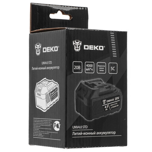 Купить Аккумулятор DEKO UNV4.0 STD UNV 20V  5607601. Характеристики, отзывы и цены в Донецке