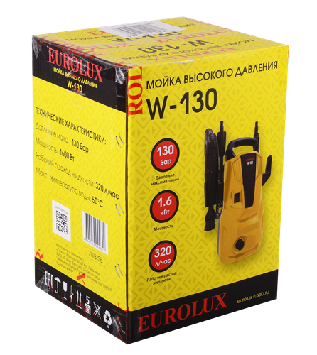 Купить Мойка высокого давления Eurolux W-130  5483750. Характеристики, отзывы и цены в Донецке