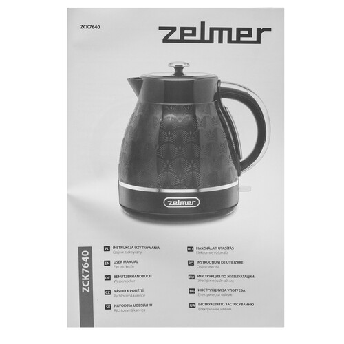 Купить Электрочайник Zelmer ZCK7640 черный  9113720. Характеристики, отзывы и цены в Донецке