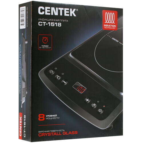 Купить Плита компактная электрическая Centek CT-1518 черный  8190967. Характеристики, отзывы и цены в Донецке